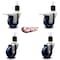 Service Caster 3.5'' Solid Poly Swivel 1-7/8'' Expanding Stem Caster Set 2 Total Lock Brakes, 4PK SCC-EXTTL20S3514-SPUS-2-S-2-178 - alternate 4